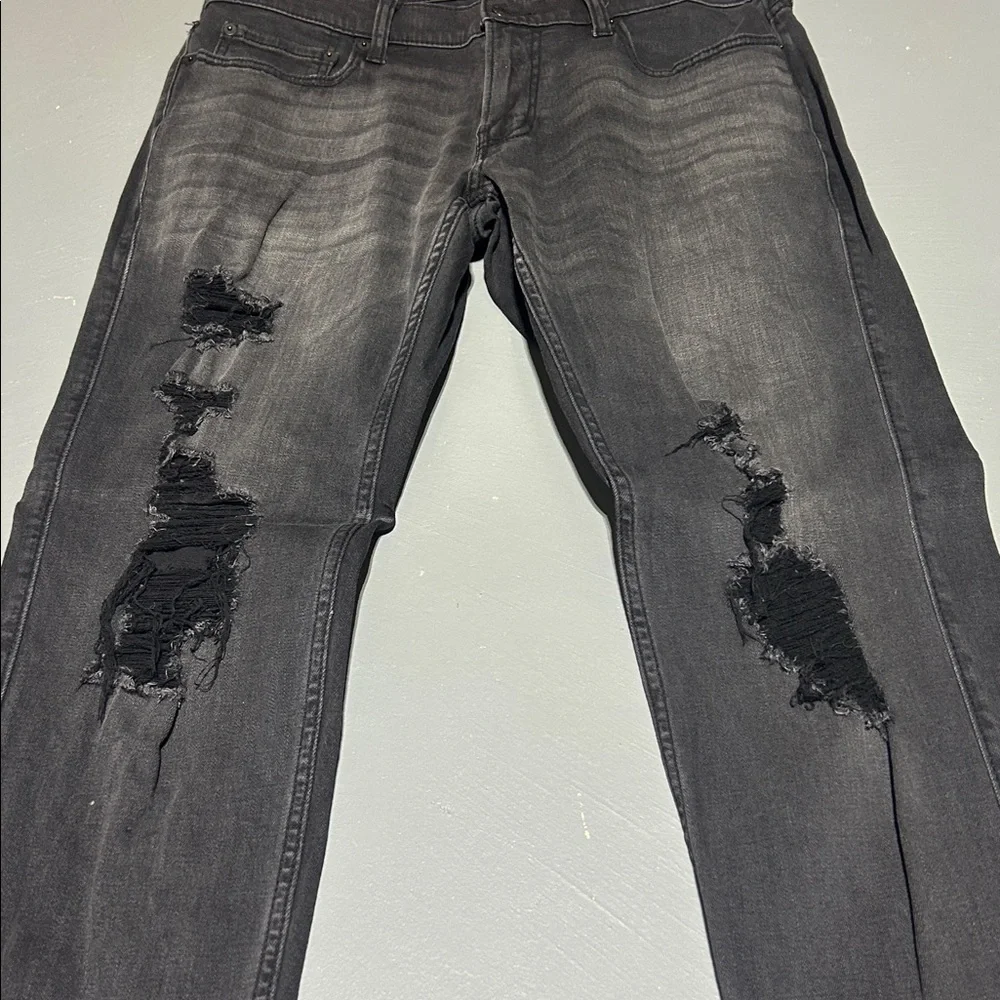 Hollister Black Washed Jeans - Picture 4 of 12